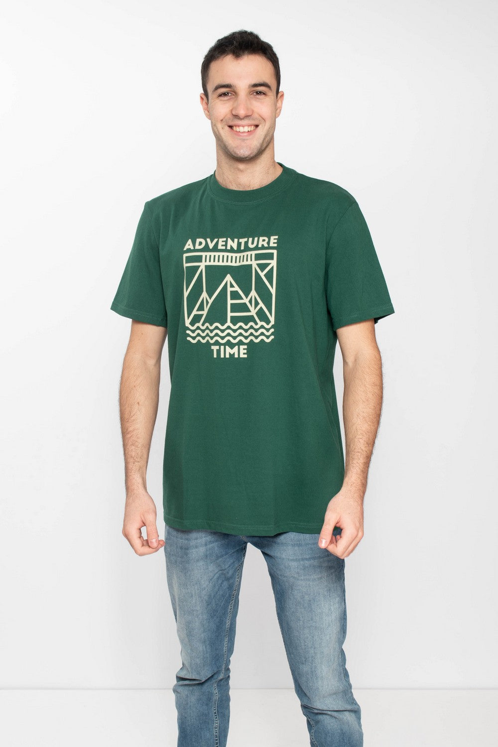 Muška Majica Adventure Time – Zelena – RUSH