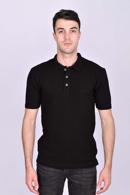 Muška Pamučna Polo Majica Vez – Crna – RUSH